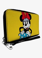 Disney Minnie Mouse Style Smiling Zip Around Wallet