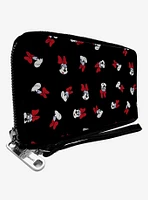 Disney Minnie Mouse Toss Print Zip Around Wallet