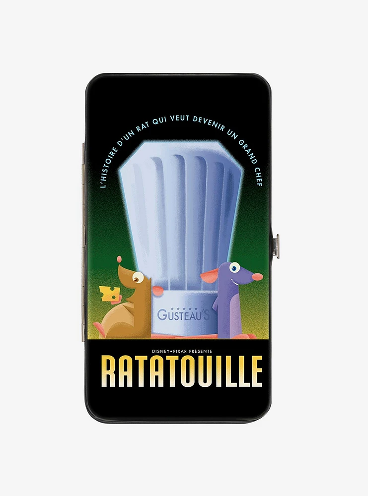 Disney Pixar Ratatouille Emile And Remy Chef Hat Hinge Wallet