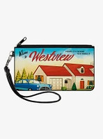 Marvel Wandavision House Welcome To Westview Canvas Clutch Wallet