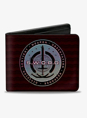 Marvel Wandavision Sword Logos Bifold Wallet