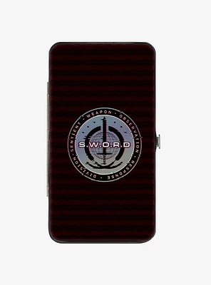 Marvel Wandavision Sword Logos Hinge Wallet