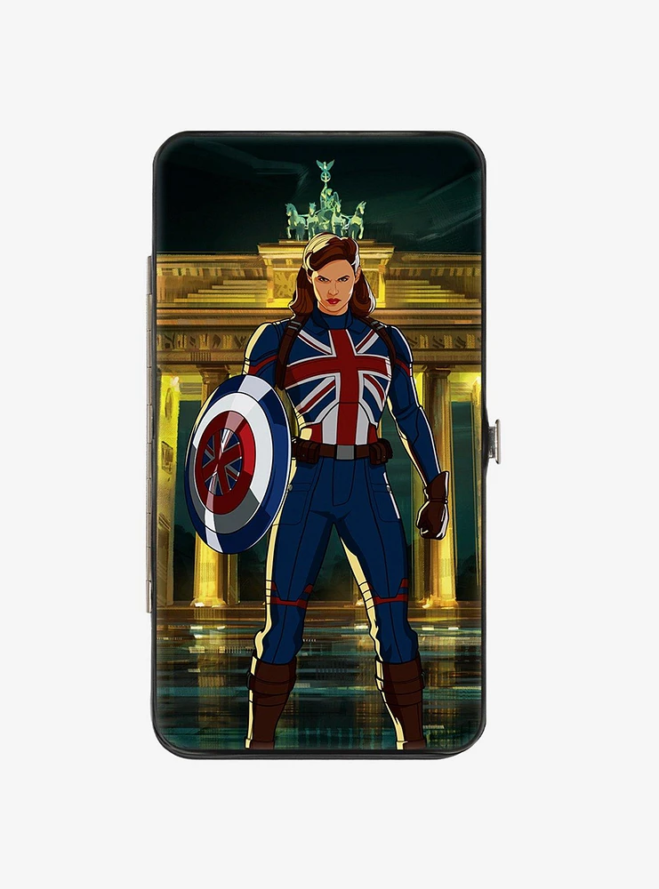 Marvel What If...? Captain Carter Shield Logo Hinge Wallet