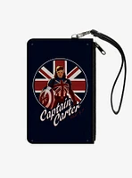 Marvel What If...? Captain Carter Union Jack Canvas Clutch Wallet