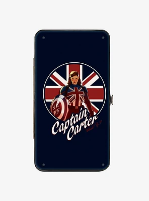 Marvel What If...? Captain Carter Union Jack Shield Hinge Wallet