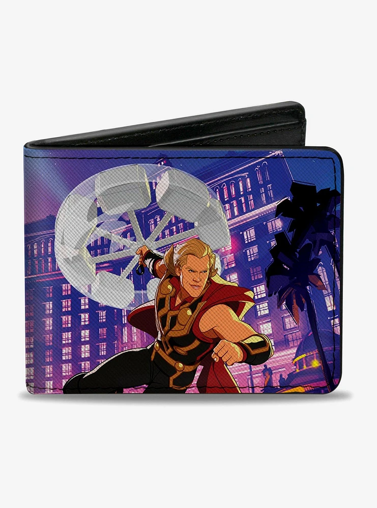 Marvel What If...? Party Thor Spinning Hammer Bifold Wallet
