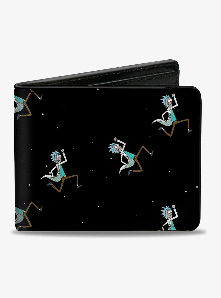 Rick And Morty Rick Running In Space Bifold Wallet