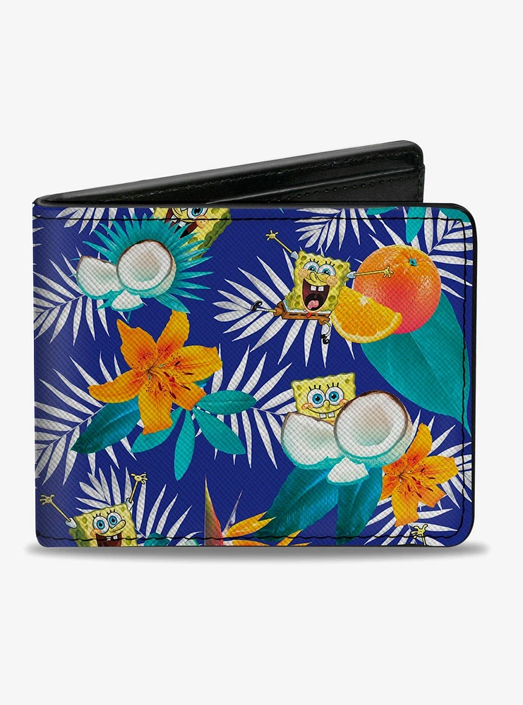 Spongebob Squarepants Tropical And Coconut Bifold Wallet