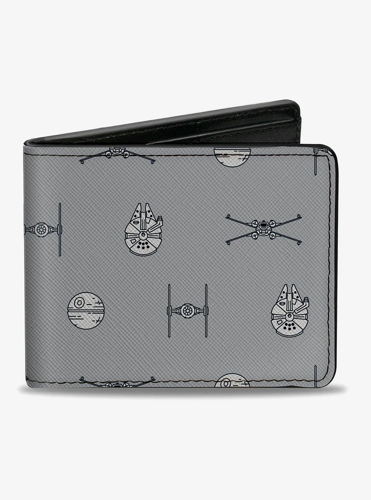 Star Wars Death Star And Rebels Bifold Wallet