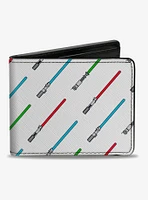 Star Wars Lightsabers Cartoon Bifold Wallet