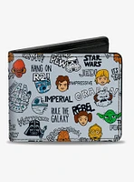 Star Wars Quotes Cartoon Bifold Wallet