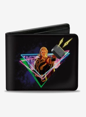 Marvel What If...? Party Thor Neon Hammer Bifold Wallet