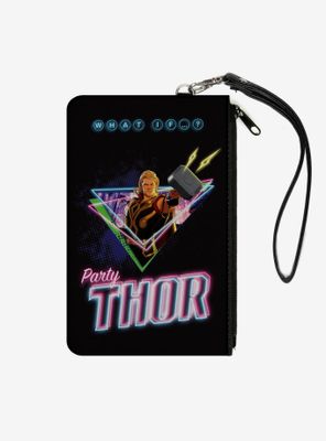 Marvel What If...? Party Thor Neon Hammer Canvas Clutch Wallet
