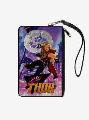 Marvel What If...? Party Thor Spinning Hammer Canvas Clutch Wallet
