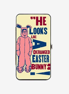 A Christmas Story Ralphie Deranged Easter Bunny Hinge Wallet
