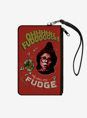 A Christmas Story Ralphie Oh Fudge Canvas Clutch Wallet