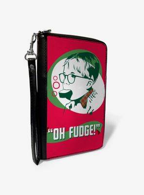 A Christmas Story Ralphie Oh Fudge Zip Around Wallet