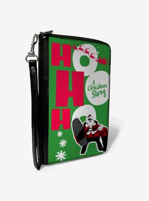 A Christmas Story Santa Claus Ho Ho Ho Zip Around Wallet
