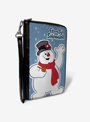 Frosty The Snowman Waving Zip Around Wallet