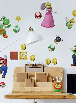 Super Mario Brothers Peel And Stick Wall Decals
