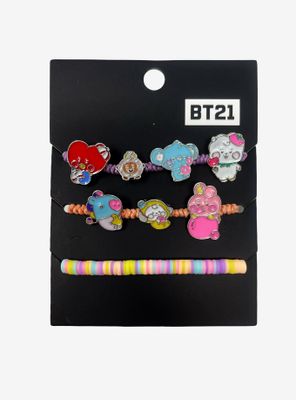 BT21 Candy Characters Bracelet Set