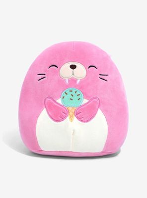Squishmallows Ova the Pink Walrus with Ice Cream 8 Inch Plush - BoxLunch Exclusive