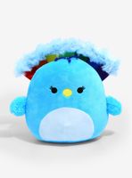 Squishmallows Ceba the Rainbow Peacock 8 Inch Plush 