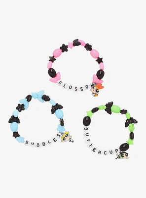 The Powerpuff Girls Beaded Best Friend Bracelet Set
