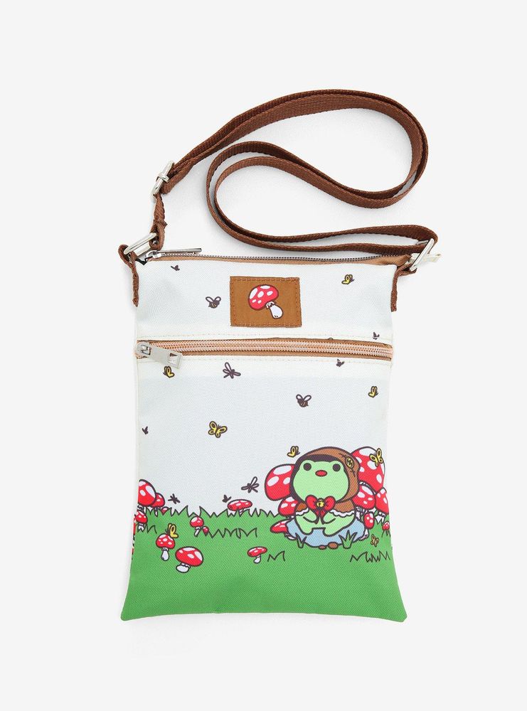 Little Frog Mushroom Passport Crossbody Bag