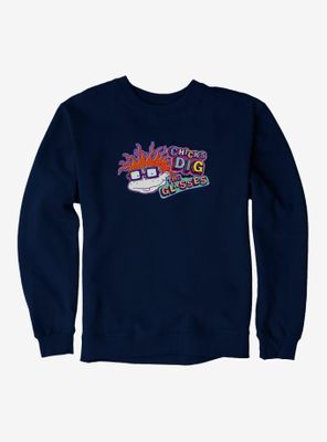 Rugrats Chuckie Chicks Dig Glasses Sweatshirt