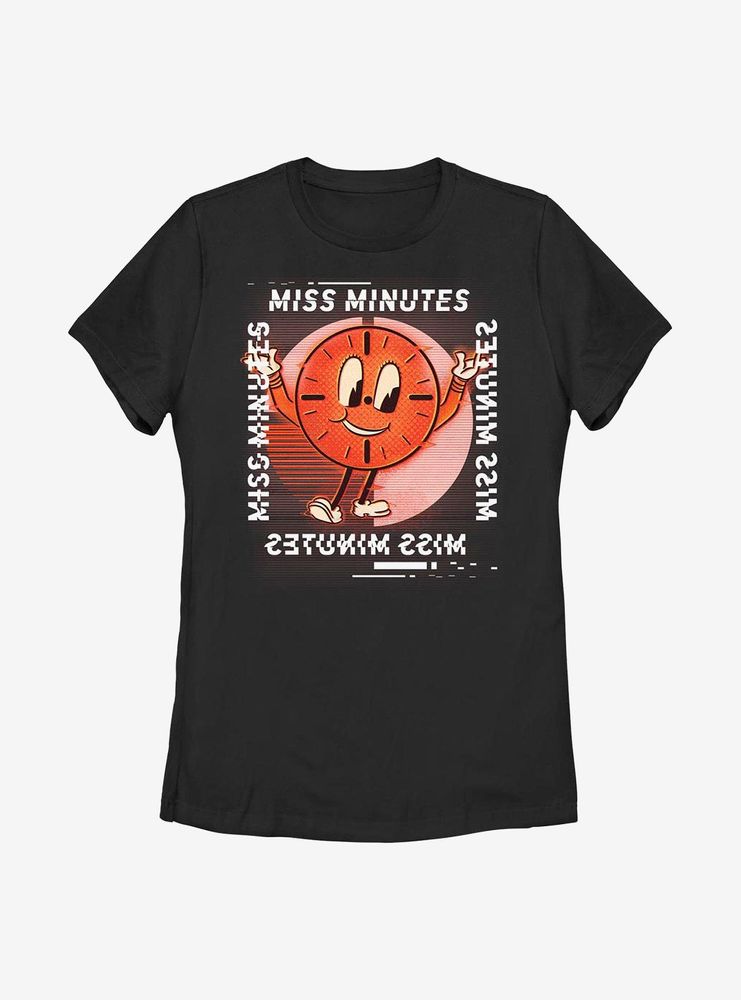 Marvel Loki Glitch Miss Minutes Womens T-Shirt