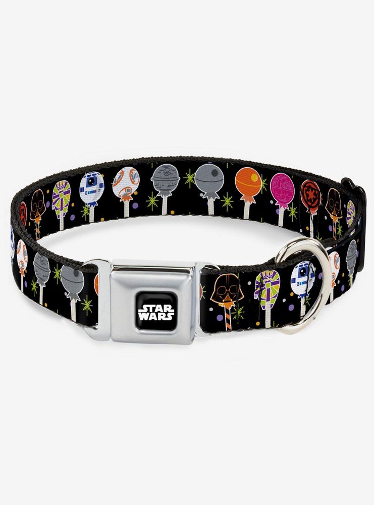 Star Wars Festive Lollipop Icons Seatbelt Dog Collar