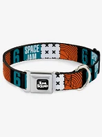 Space Jam Number 6 Blocks Seatbelt Dog Collar