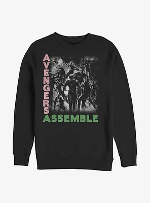 Marvel Avengers Group Assemble Crew Sweatshirt