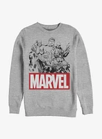 Marvel Avengers Team Crew Sweatshirt