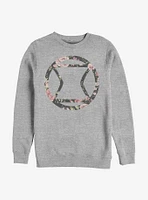 Marvel Black Widow Icon Rose Crew Sweatshirt