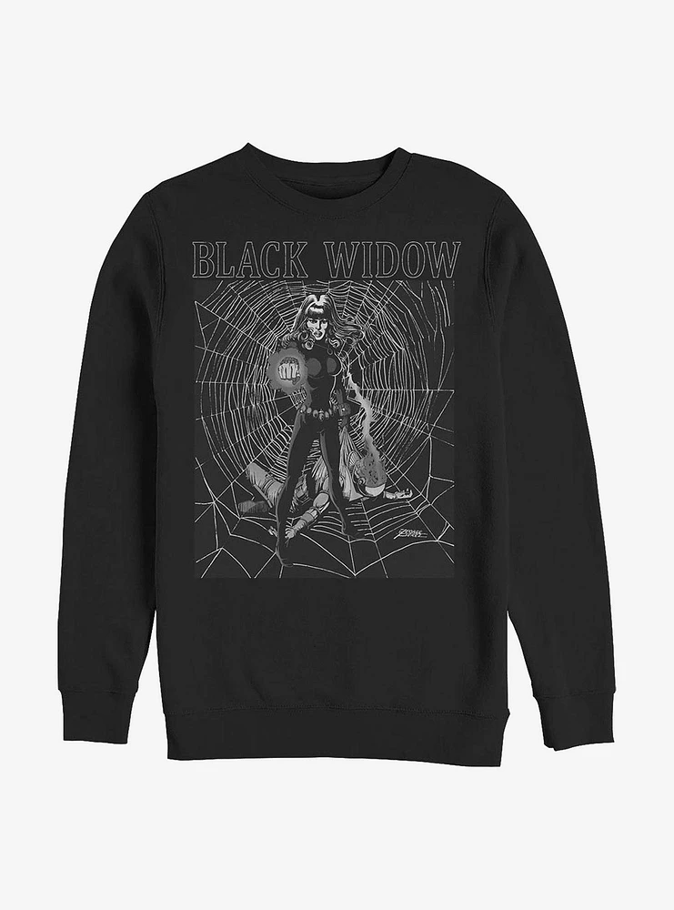 Marvel Black Widow Intense Crew Sweatshirt