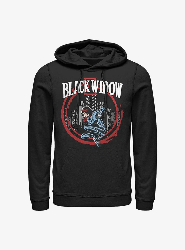 Marvel Black Widow Circle Frame Hoodie