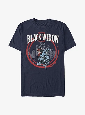 Marvel Black Widow Circle Frame T-Shirt
