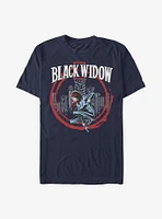 Marvel Black Widow Circle Frame T-Shirt