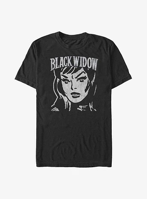 Marvel Black Widow Simple Block T-Shirt