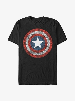 Marvel Captain America Comic Book Shield T-Shirt