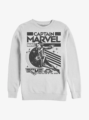 Marvel Captain Poster Crew Sweatshirt