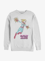 Marvel Captain Cartoon Crew Sweatshirt