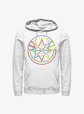 Marvel Captain Colorful Hoodie