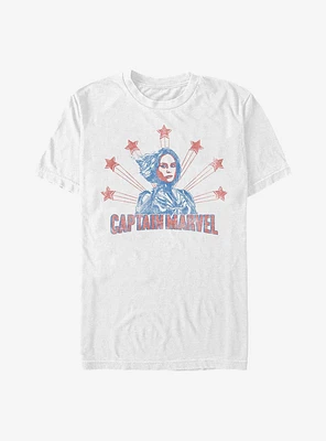 Marvel Captain Retro Stars T-Shirt