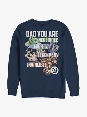 Marvel Avengers Dad You Are Crew Sweatshirt