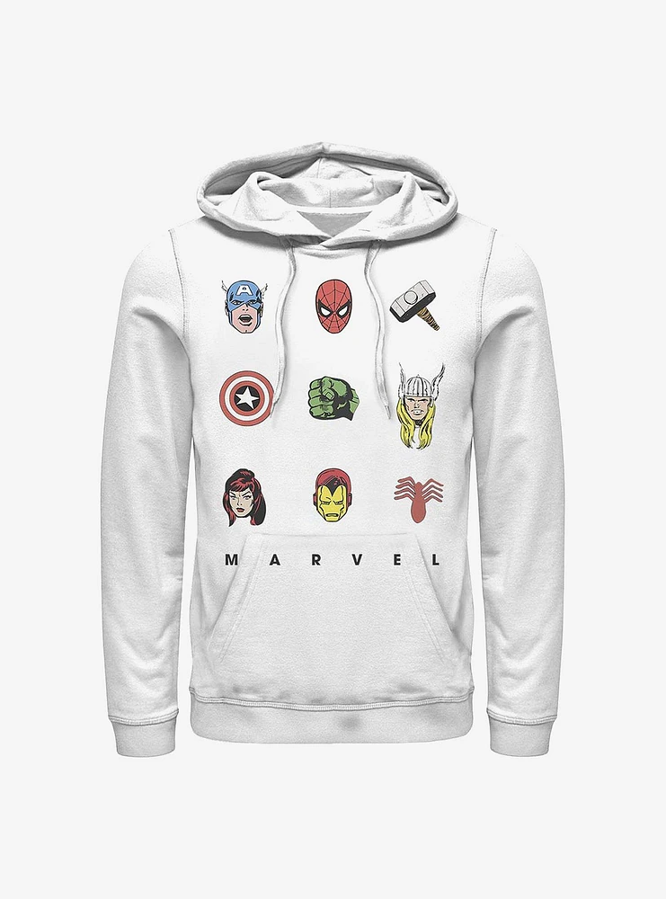 Marvel Avengers Retro Icons Hoodie