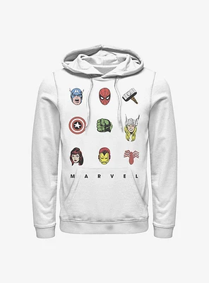 Marvel Avengers Retro Icons Hoodie