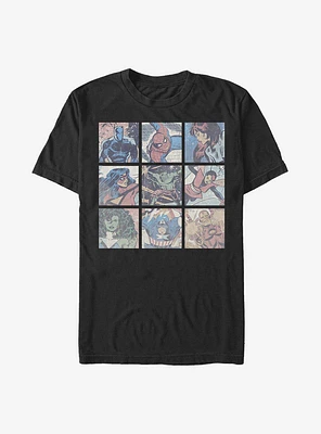 Marvel Avengers Hero Box Up T-Shirt